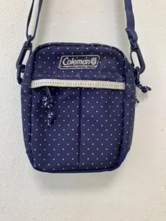 Coleman ショルダーポーチ ドット柄 ネイビーのサムネイル