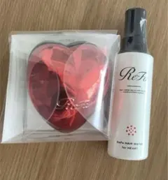 【大人気】ReFa リファハートブラシ レッド　ヘアウォーター 新品未使用品