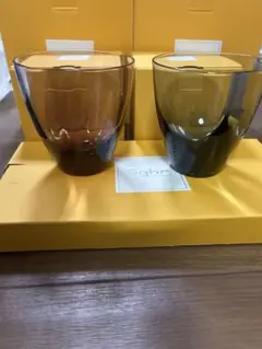 Sghr スガハラ　おまけ付き　ガラス製コップ 2個セット　新品　クリーマー