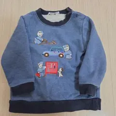 familiar 刺繍デザイン トレーナー 90cm