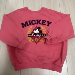 Disney ミッキートレーナー L ピンク