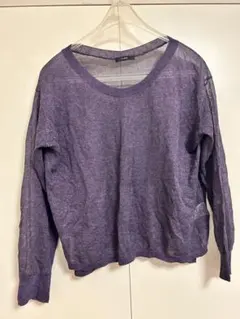 URBAN RESEARCH パープル 長袖ニット M