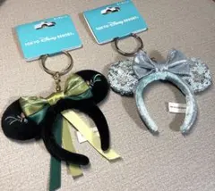 ディズニーシーファンタジースプリングス アナとエルサ カチューシャ キーチェーン