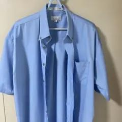 ENRO 半袖シャツ ライトブルー XL
