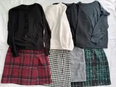 レディース服　可愛い系　まとめ売り　セットアップ　　　スカートコーデ