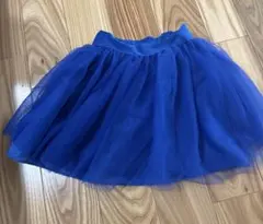 キッズ チュールスカート ブルー