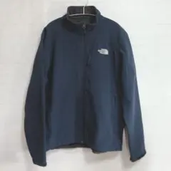 美品 ノースフェイス ジップジャケット ポリエステル ネイビー L S-37