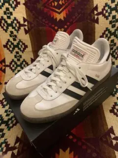 adidas samba classic ホワイト レザー 28