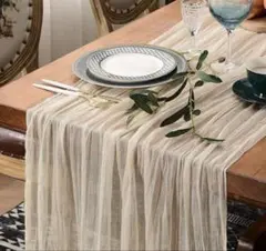 結婚式　ウェルカムスペース　テーブルランナー　テーブルクロス