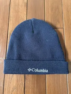 Columbia コロンビア　キッズ　ジュニア　ロゴ　ニットキャップ　ネイビー
