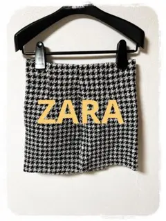 ☘️P1☘ZARA 千鳥柄 ミニスカート S