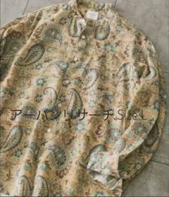 リネンバンドカラーシャツ