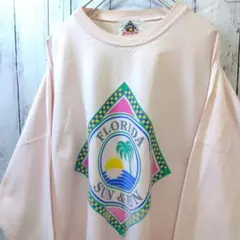 90s当時物 BYE-BYE スーベニアスウェット レトロ XL位 古着