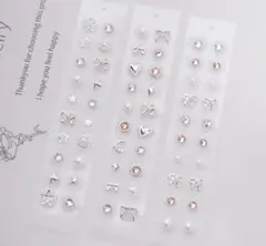 60粒サービス品　耳つぼジュエリー　ステンレス　シルバー