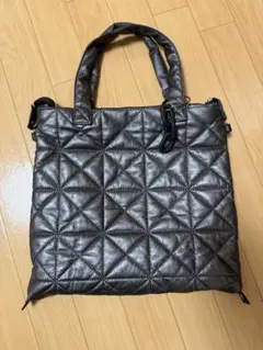 BAYFLOW キルティングトートバッグ ダークグレー