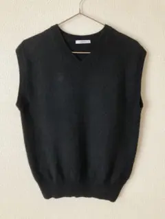 最終値下げ♩ANSPINNEN スピネン　カシミヤベスト　BK