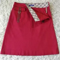 y2k archive 00s バーバリーブルーレーベル チェックフレアスカート