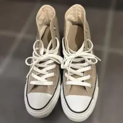 Converse ベージュ ハイカットスニーカー