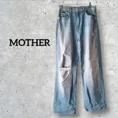 ✨１点限り✨ MOTHER ダメージ加工 ライトブルー デニムパンツ ボトムス
