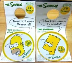 シンプソンズ　CCレモン　コースター2枚セット
