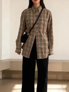 バーバリー ロンドン クラシック コットン チェックシャツ