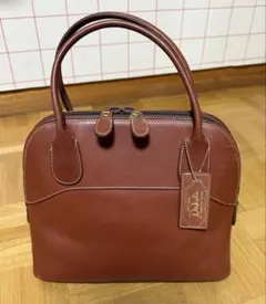 Dakota ダコダ ブラウンレザーハンドバッグ