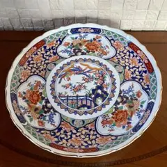 内喜陶苑　華やかな色絵 鳳凰牡丹文様 大皿