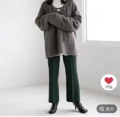 ローリーズファーム　ツイルカラーフレアパンツ