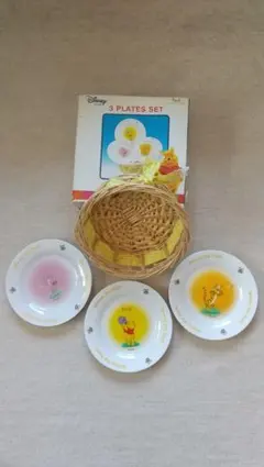 DISNEY  3PLATES  SET  ケーキ皿
