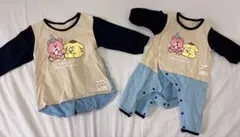 サンリオ　× スイマー　100cmTシャツ　60cmカバーオール　姉弟　お揃い