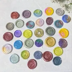 ミニシーリングスタンプシール 6種各5枚 ランダム 30枚セット