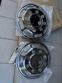 軽トラ12インチクロムホイールキャップ4個セットとナットカバー24個 