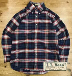 シャツ 古着 80s L.L.Bean エルエルビーン 極美品 USA チェック