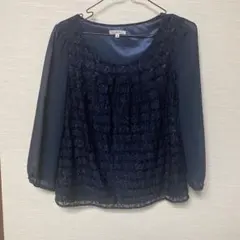 BOOGIE WOOGIE ネイビー レース ブラウス 38