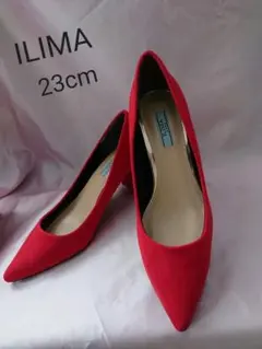 新品【ILIMA】ポインテッド・トゥ ブロックヒールパンプス◇イーボル イリマ