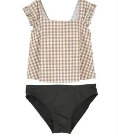 チェック柄セパレート水着 Msize