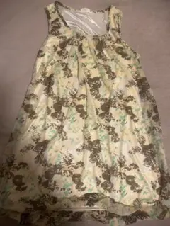 花柄バルーンワンピース