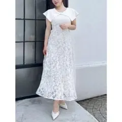 dazzlin ダズリン オパールフラワーコルセットワンピース