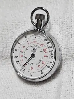 HEUER　タグ・ホイヤー　1980年代　手巻き　ストップウォッチ 希少】Tag Heuer タグホイヤー 機械式手巻きストップウォッチ