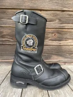 美品】SENDRA モーターブーツ スチールトゥ アメカジ ブラック US8