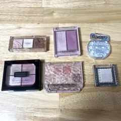 ブルベさんおすすめ　プチプラアイシャドウ、チーク、ハイライターセット6点