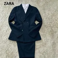 【新品未使用】ザラ　子供　ダブルブレスト　卒服　164cm　ネイビー　チェック