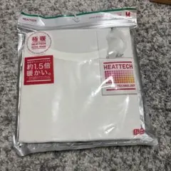 HEATTECH エクストラウォーム グルーネックT M ホワイト　ユニクロ