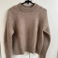 【JOURNAL STANDARD】ベージュ リブ編み ニットセーター 長袖