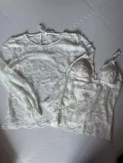 セシルマクビー花柄レース キャミソールセット