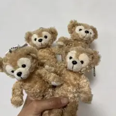 マ*キ様 Duffy The Disney Bear ぬいぐるみバッジ 4点セッ