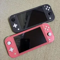 Nintendo Switch Lite ピンク グレー本体　2台ジャンク品