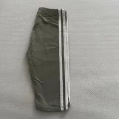 オリーブグリーン レギンス 白ライン　緑