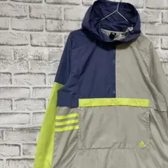 アディダス ナイロンジャケット　ベージュL アウトドア0218