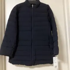 ウルトラライトダウン ノーカラーコートストレッチダウンジャケットM WOMEN